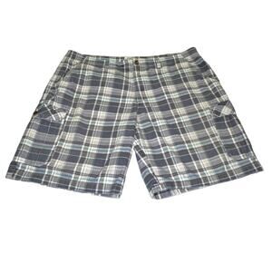 Vintage Y2K Authentic Cargos Men’s Size 40 Plaid Cargo Shorts Baggy Skater